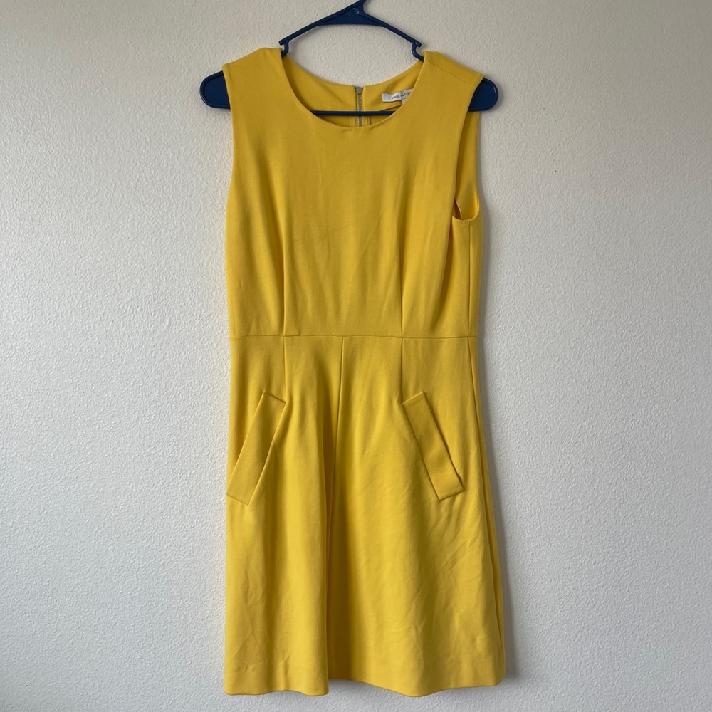 Mint condition Diane von Furstenberg yellow dress